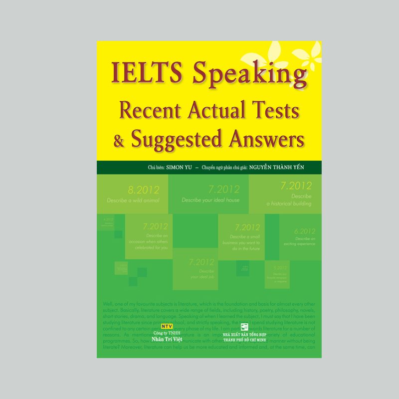 IELTS Speaking Actual Tests & Suggested Answers